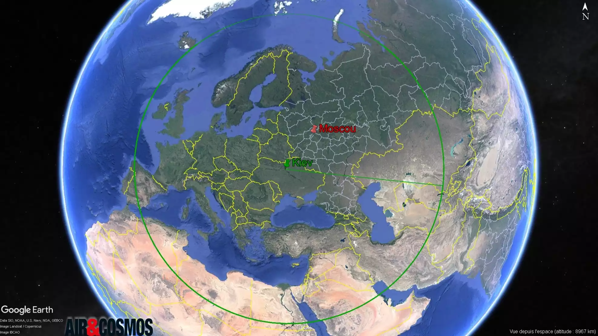 Avec une portée de 3 000 km, un missile Flamingo tiré depuis Kiev peut atteindre de nombreux objectifs militaires au coeur même de la Russie.