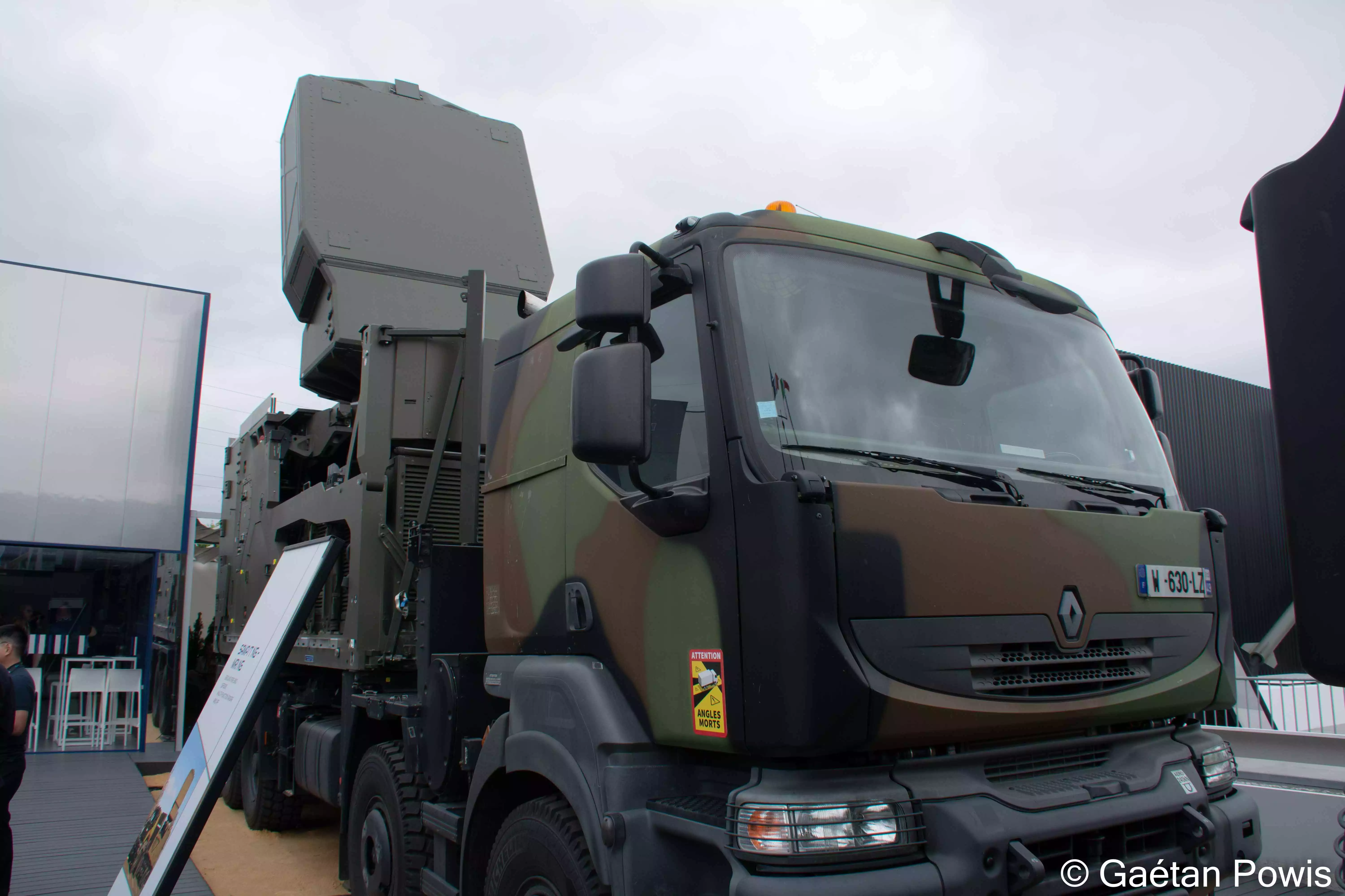 Module Radar et d’Identification de nouvelle génération (MRI-NG) Ground Fire 300 (GF300) d'une batterie antiaérienne longue portée SAMP/T NG.