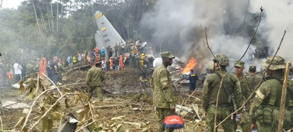 Colombie : terrible crash d’un avion de transport militaire