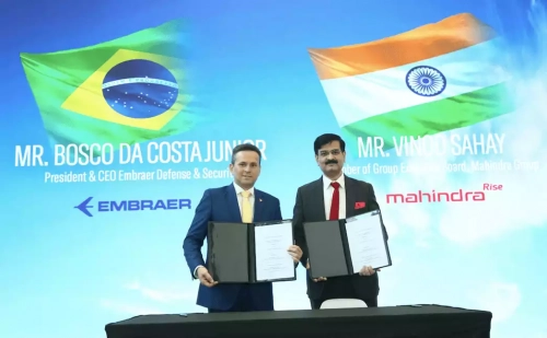 Embraer et le groupe Mahindra forment une alliance stratégique pour introduire le C-390 Millennium en Inde